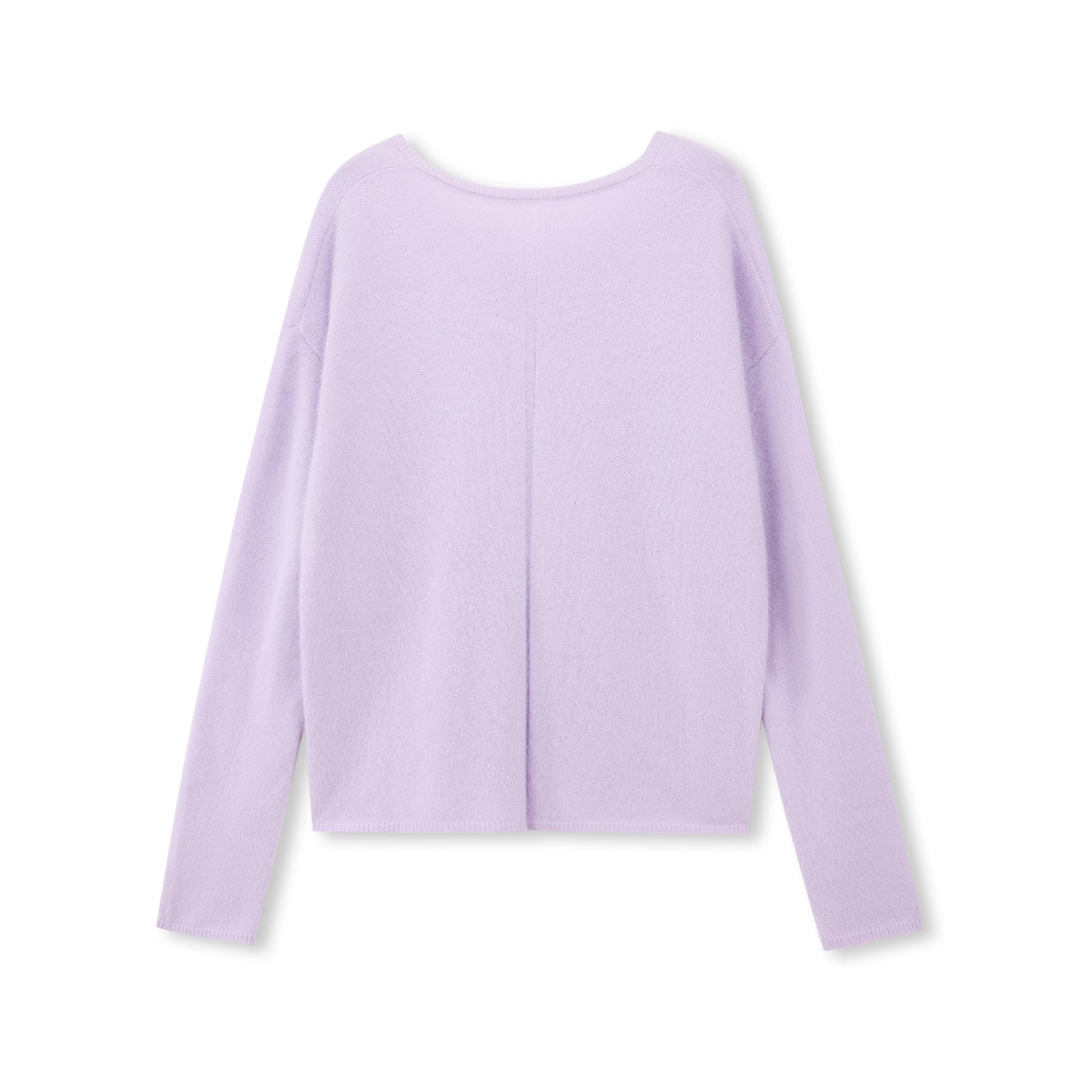 Brushed Wool-Blend V-Neck Sweater