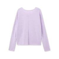 Brushed Wool-Blend V-Neck Sweater