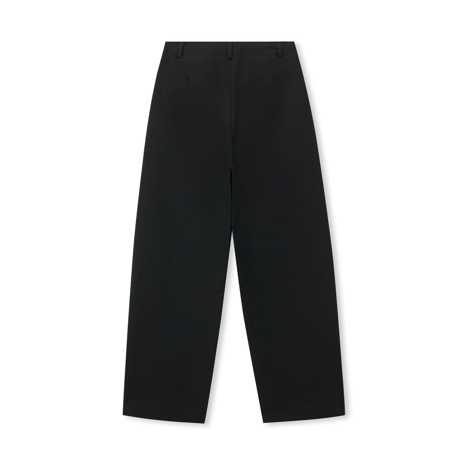 Tie-Waist Cotton-Blend Wide-Leg Pants