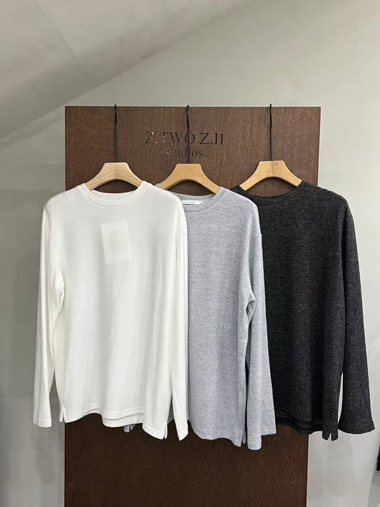 Soft Brushed Jersey Long Sleeve Tee