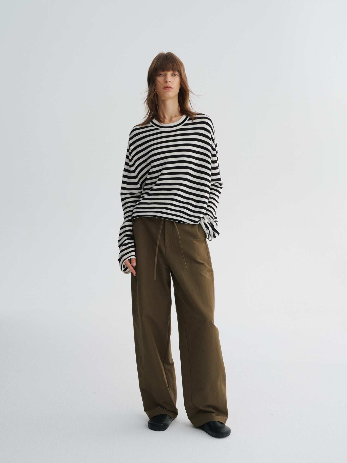 Tie-Waist Wide-Leg Pants