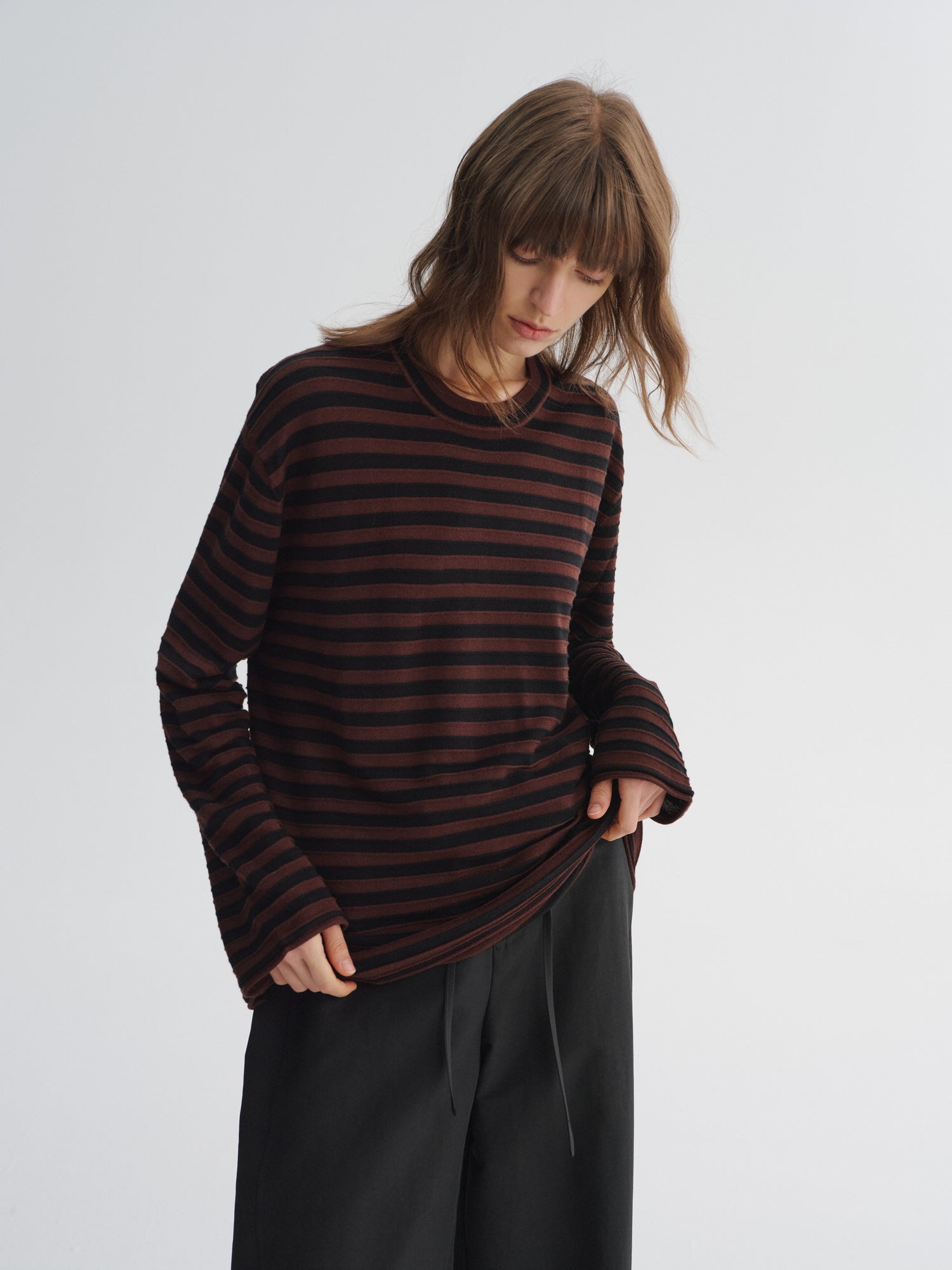 Striped Long-Sleeve Knit