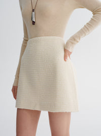 Bouclé Tweed Mini Skirt