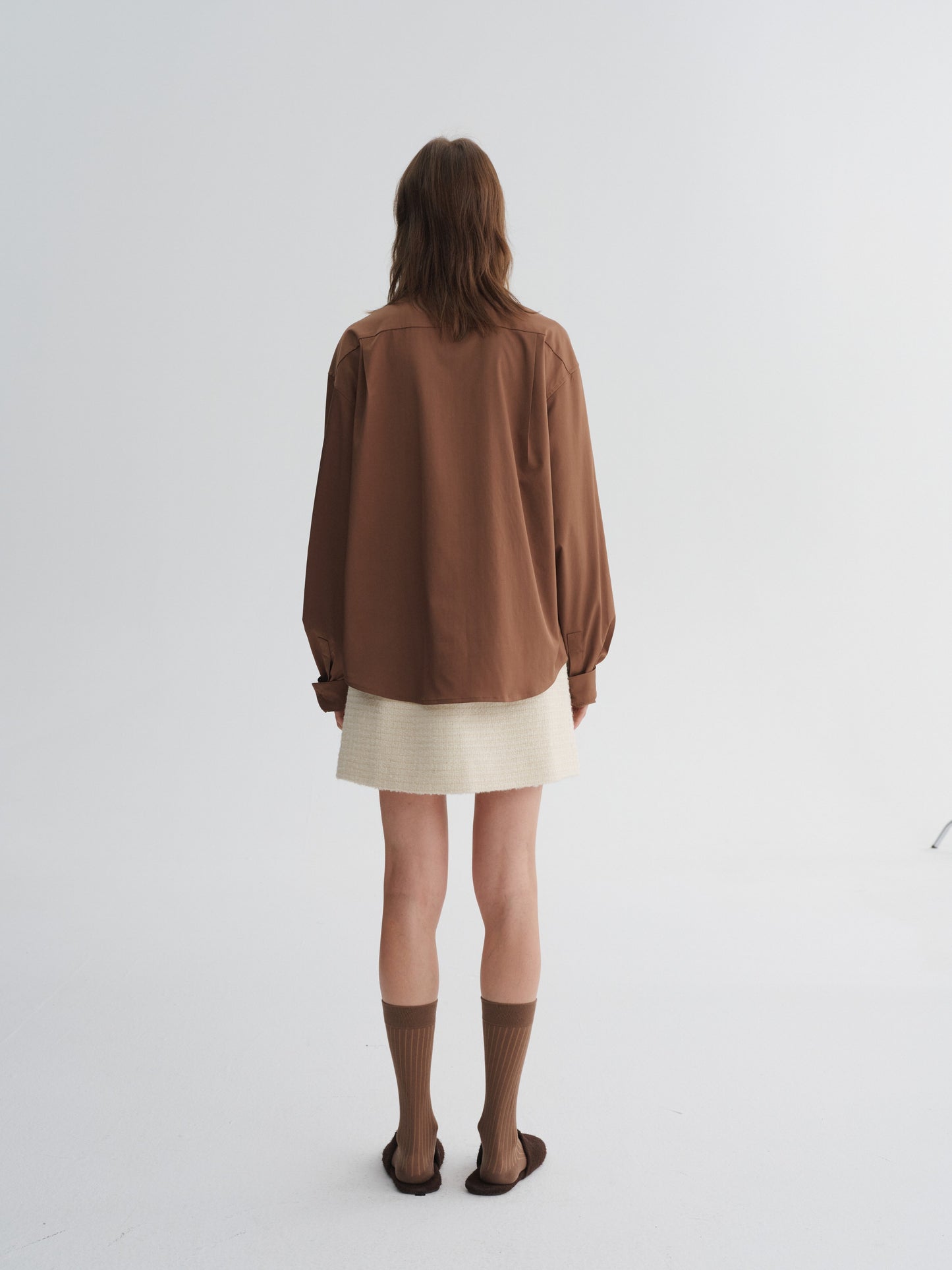 Plant-Fiber Blend Relaxed Long-Sleeve Shirt