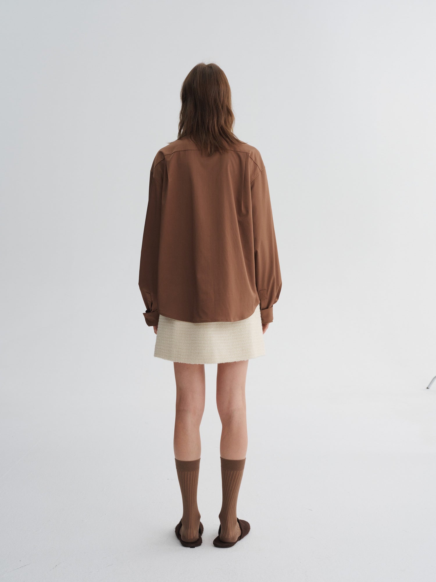 Plant-Fiber Blend Relaxed Long-Sleeve Shirt