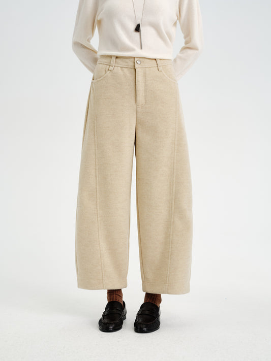 Contour Cocoon Wool-Blend Trousers