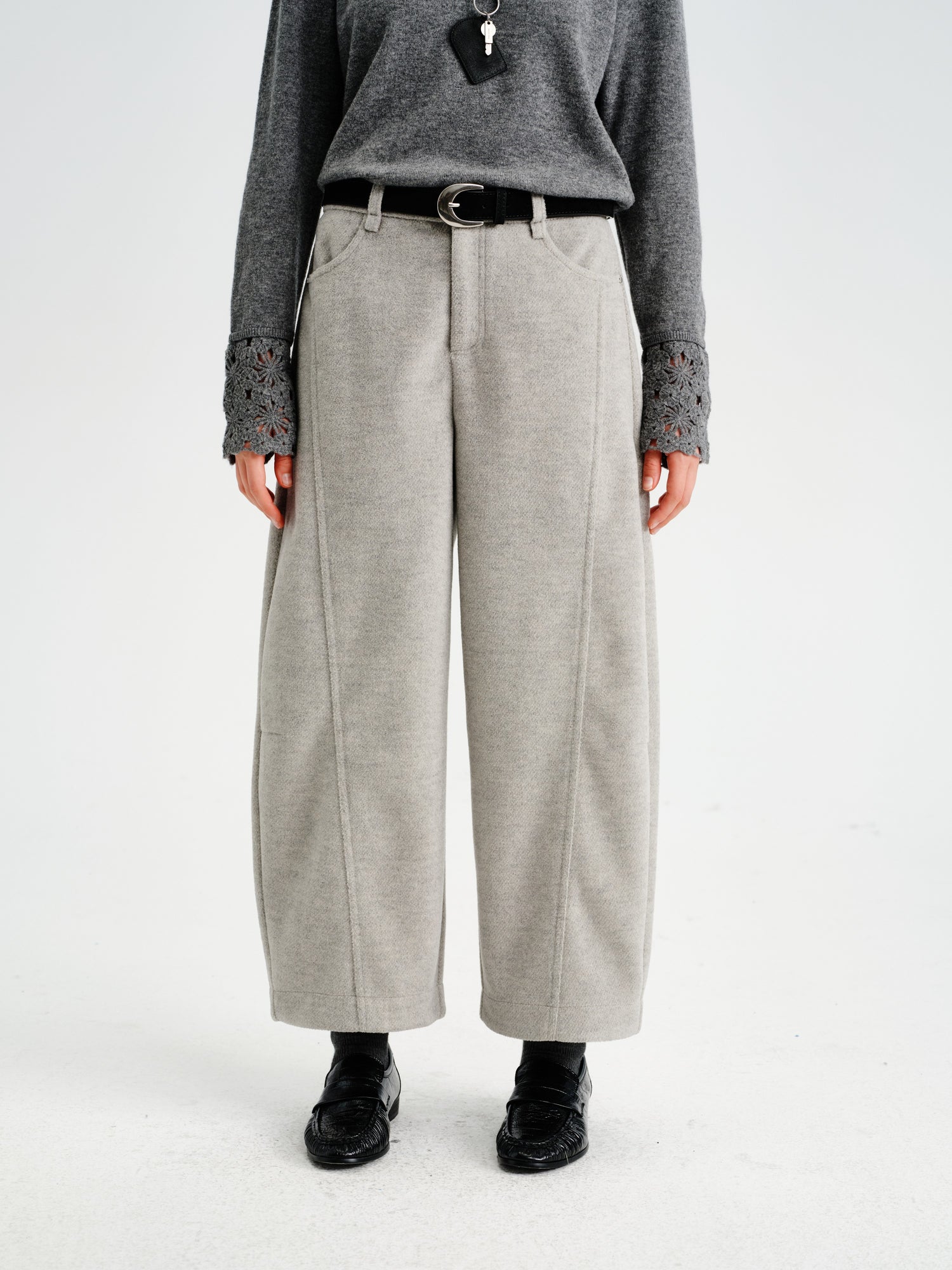 Contour Cocoon Wool-Blend Trousers