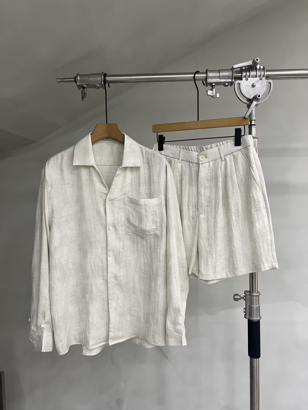 Soft-Texture Relaxed Linen-Blend Shirt