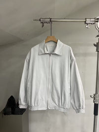 Dropped-Shoulder Zip-Up Utility Jacket
