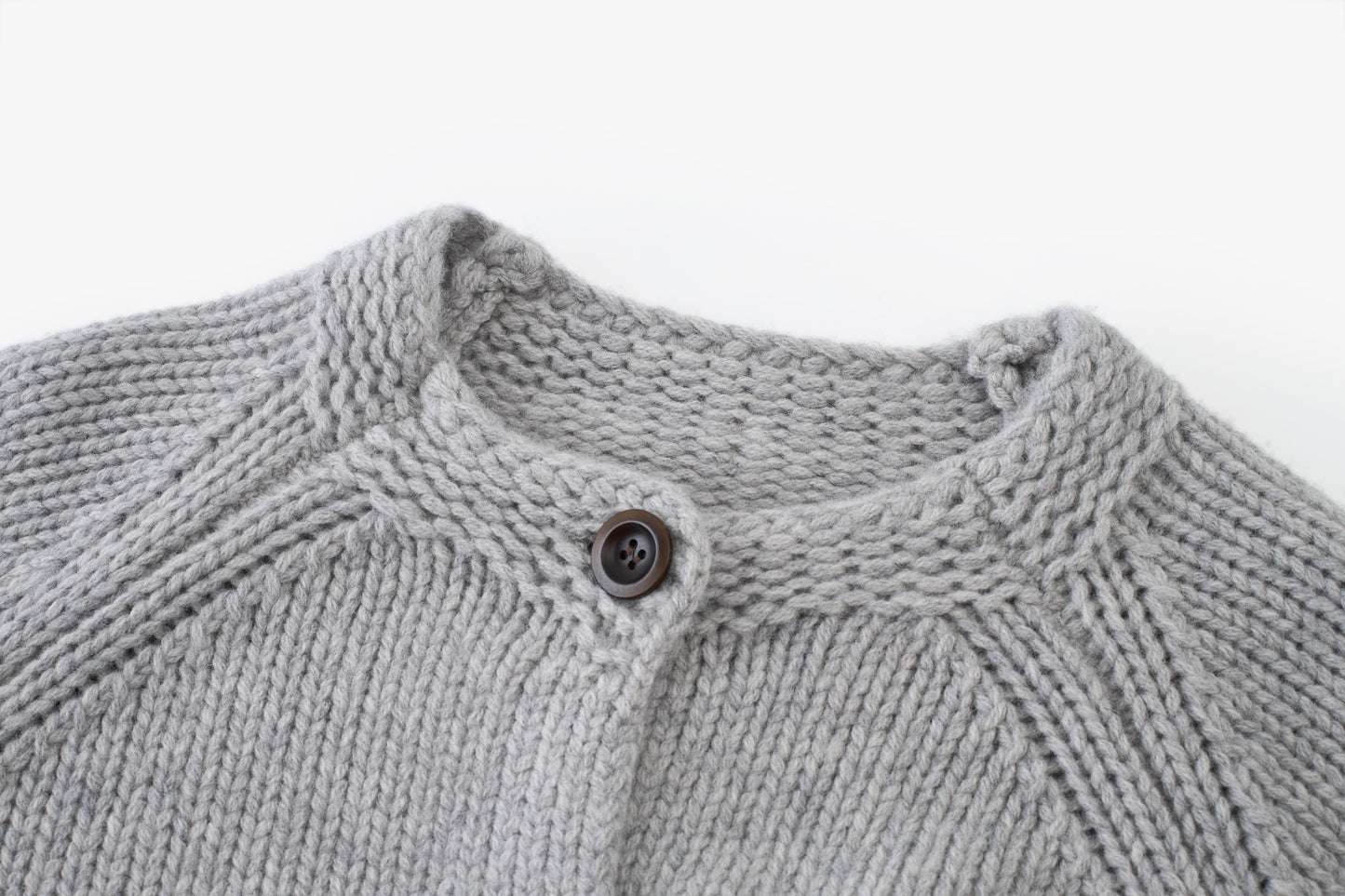 Noël Hooded Wool Scarf Cardigan