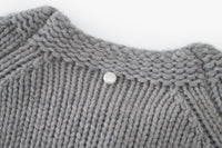 Noël Hooded Wool Scarf Cardigan