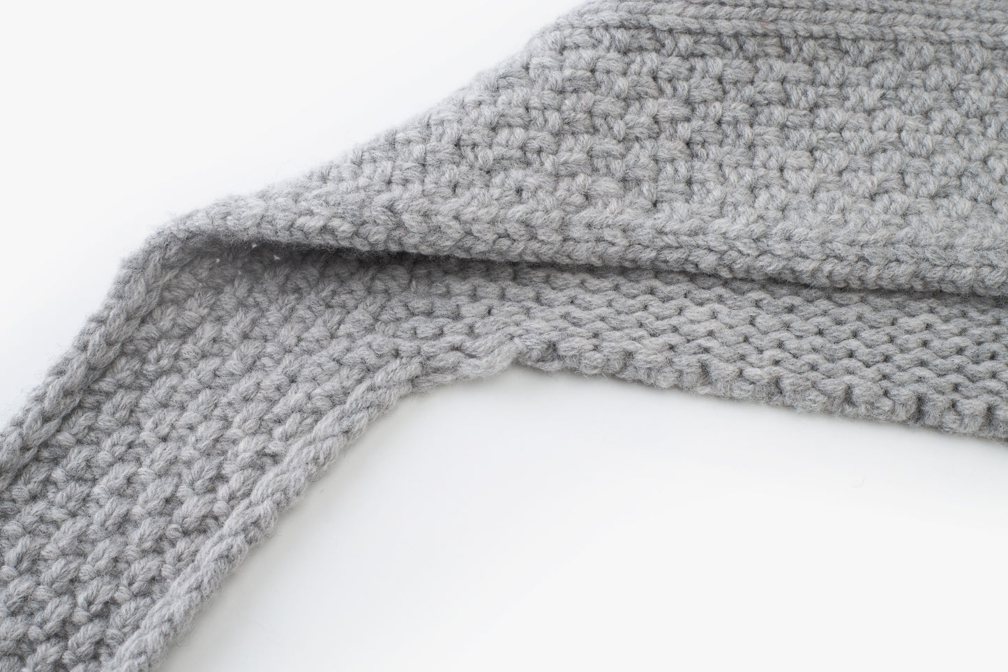 Noël Hooded Wool Scarf Cardigan