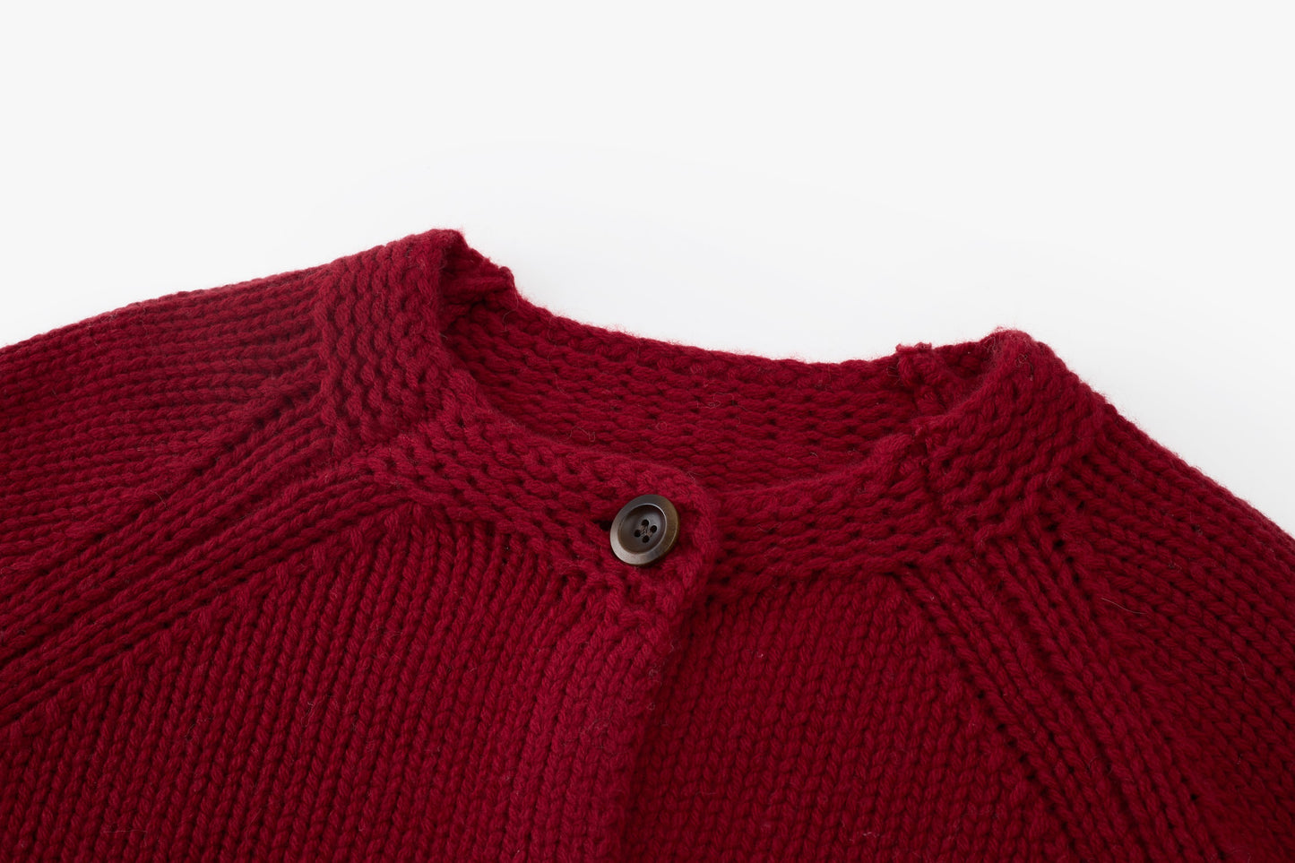 Noël Hooded Wool Scarf Cardigan