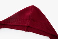 Noël Hooded Wool Scarf Cardigan