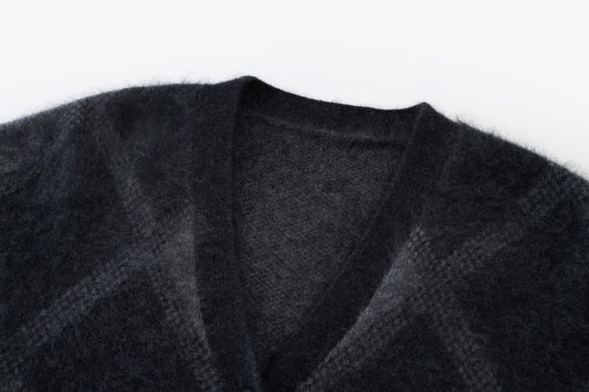 Halo Mink-Wool Cardigan