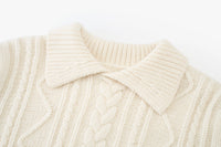 Loam Raccoon-Wool Cable Sweater