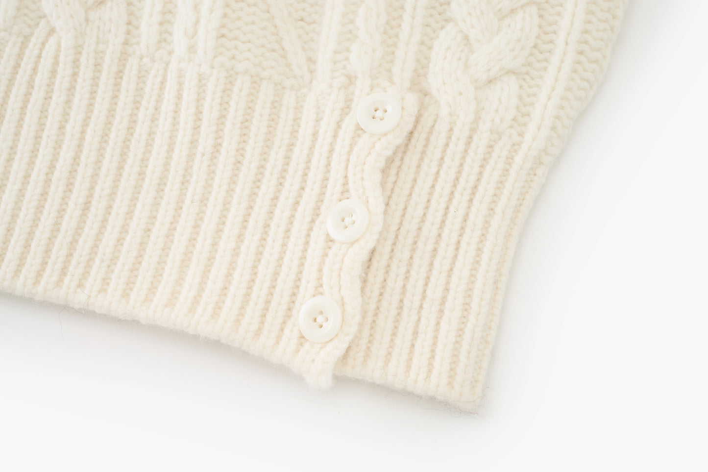 Loam Raccoon-Wool Cable Sweater
