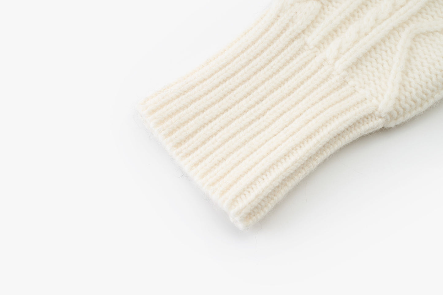 Loam Raccoon-Wool Cable Sweater