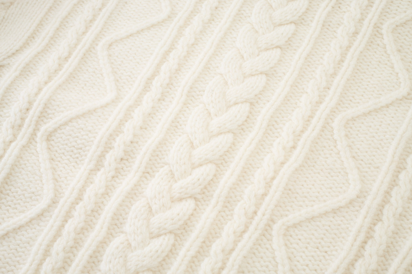 Loam Raccoon-Wool Cable Sweater