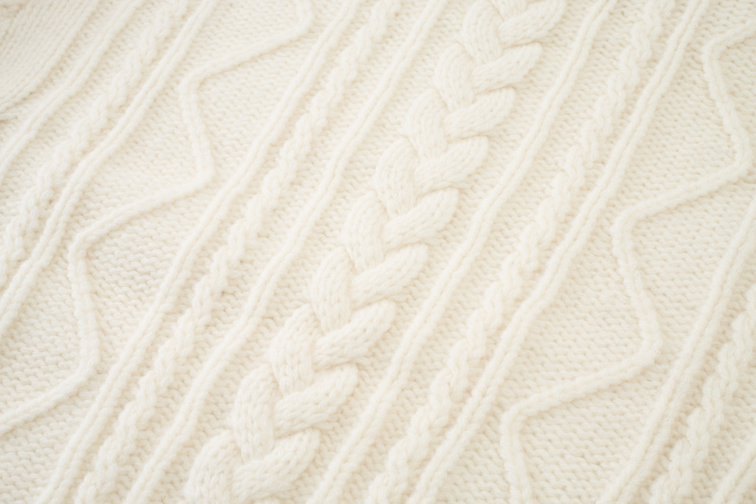 Loam Raccoon-Wool Cable Sweater