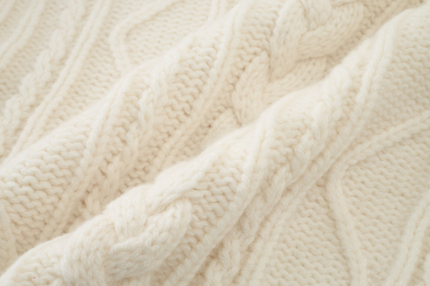 Loam Raccoon-Wool Cable Sweater