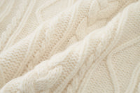 Loam Raccoon-Wool Cable Sweater