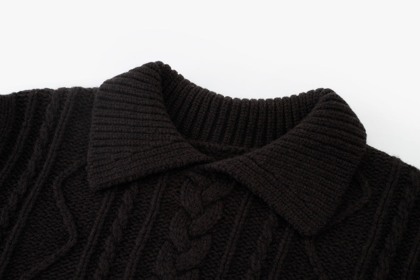 Loam Raccoon-Wool Cable Sweater