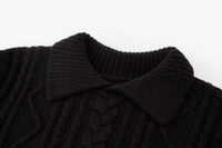 Loam Raccoon-Wool Cable Sweater