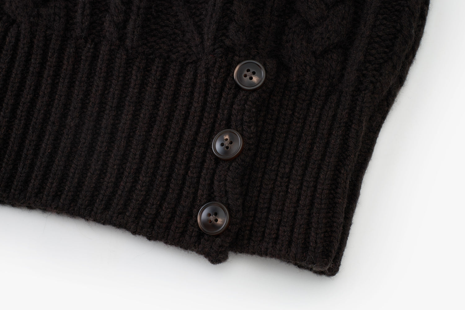 Loam Raccoon-Wool Cable Sweater