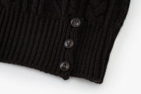 Loam Raccoon-Wool Cable Sweater
