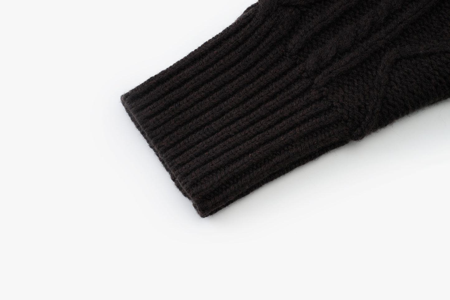 Loam Raccoon-Wool Cable Sweater