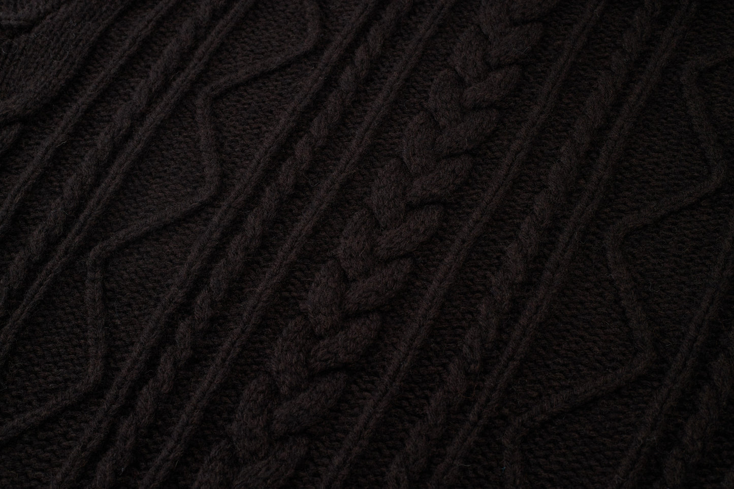 Loam Raccoon-Wool Cable Sweater