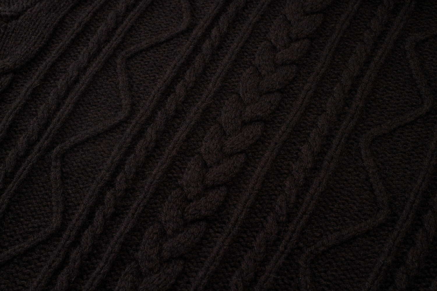 Loam Raccoon-Wool Cable Sweater