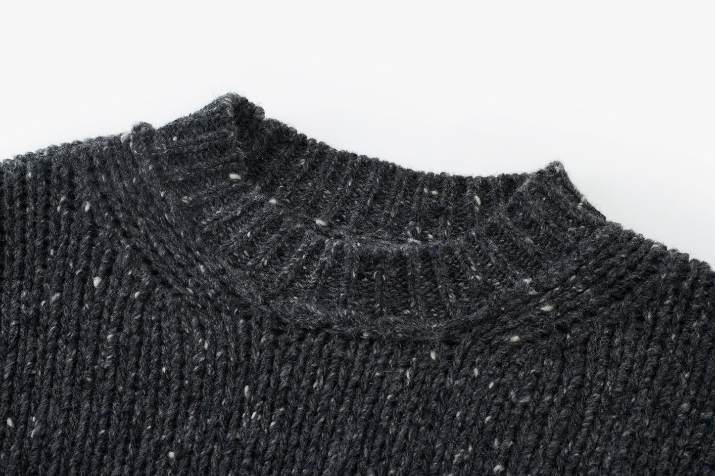 Marl Wool Cocoon Crew