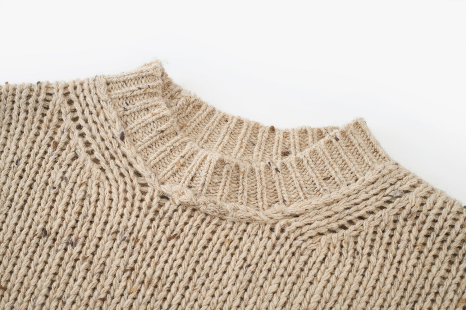 Marl Wool Cocoon Crew