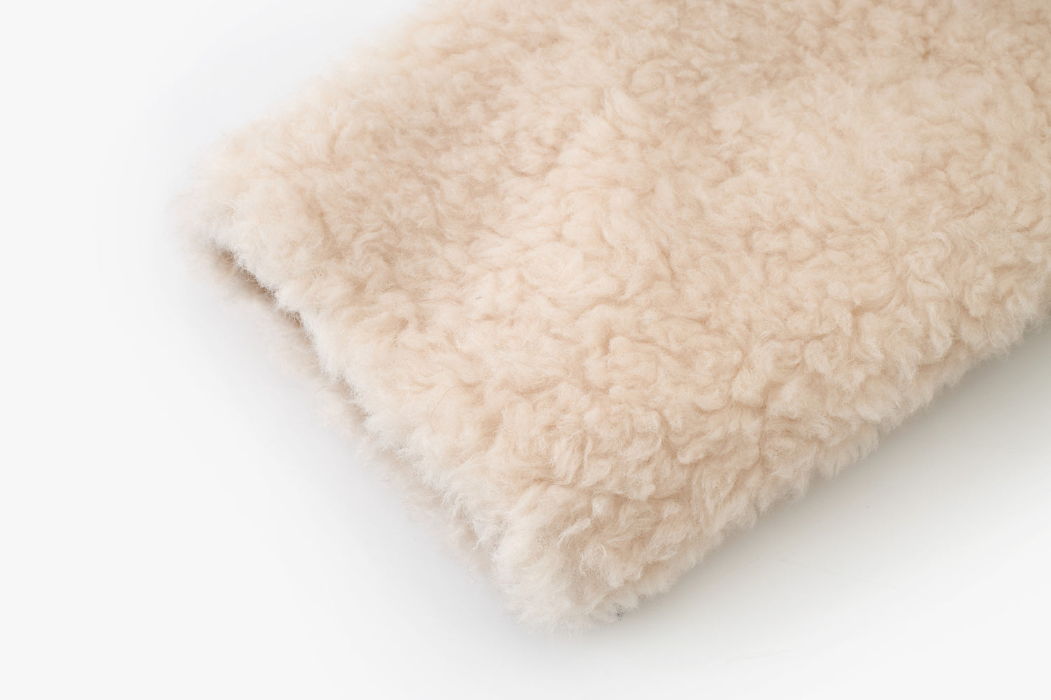 Contrast Leather Shearling