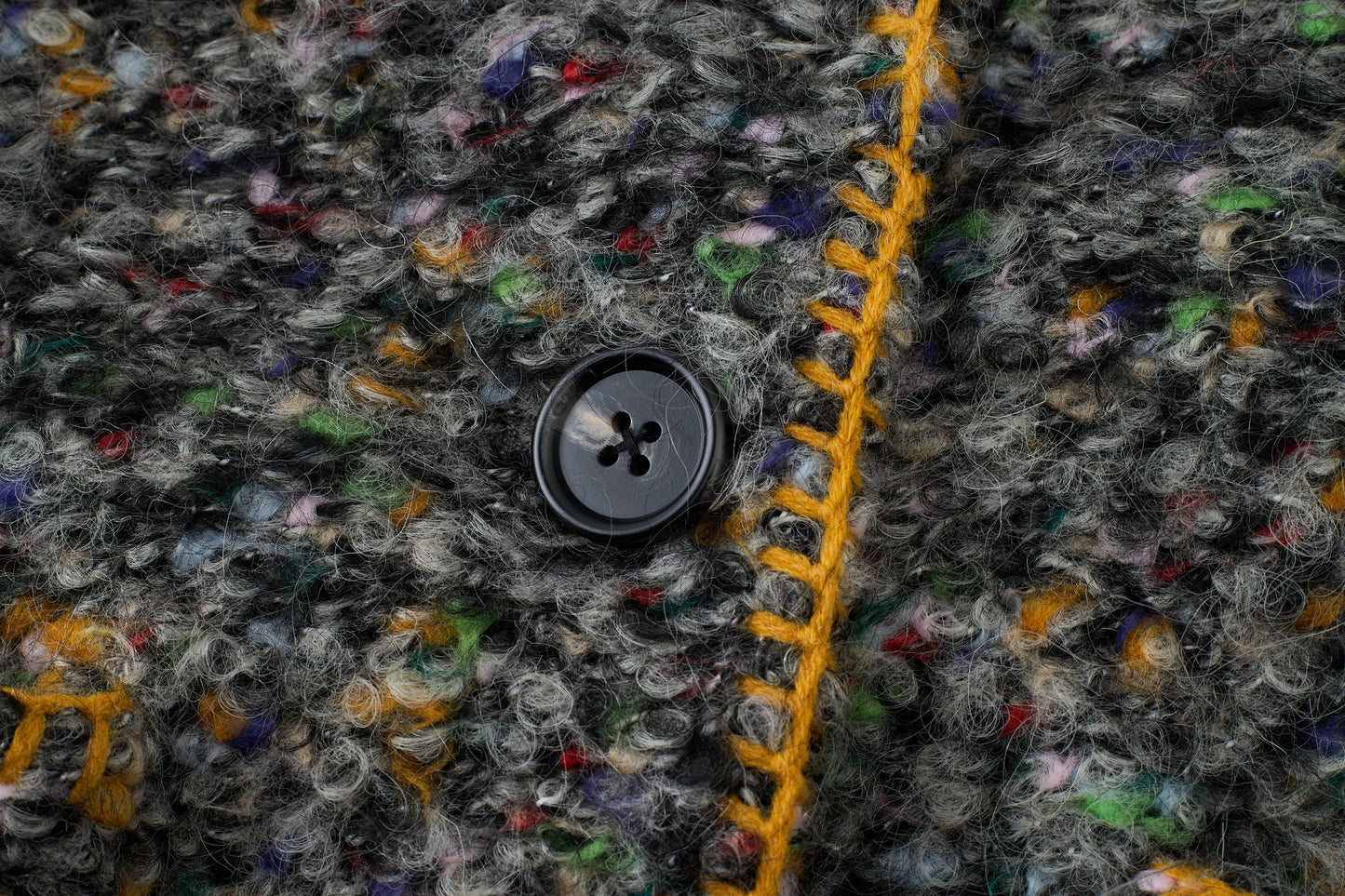 Mosaic Tweed Down Jacket