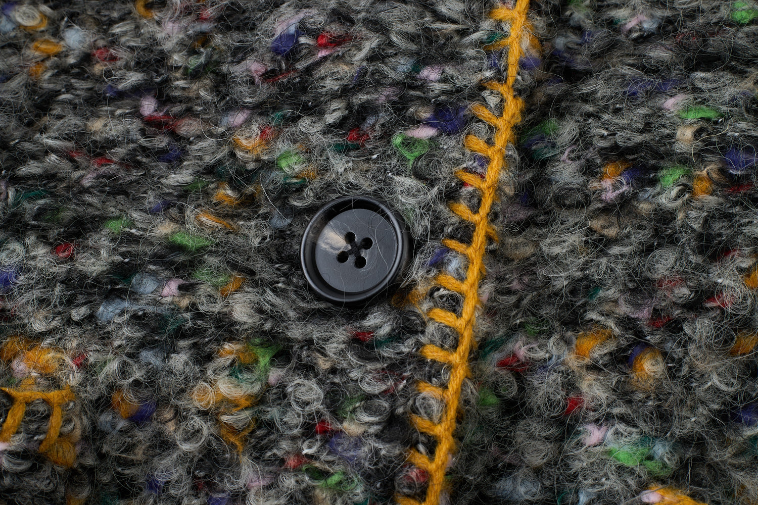 Mosaic Tweed Down Jacket