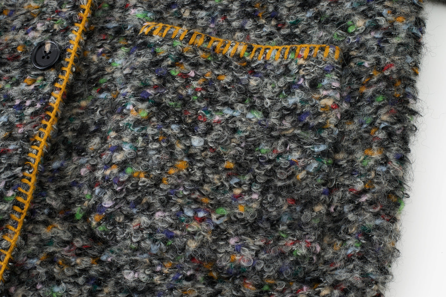 Mosaic Tweed Down Jacket