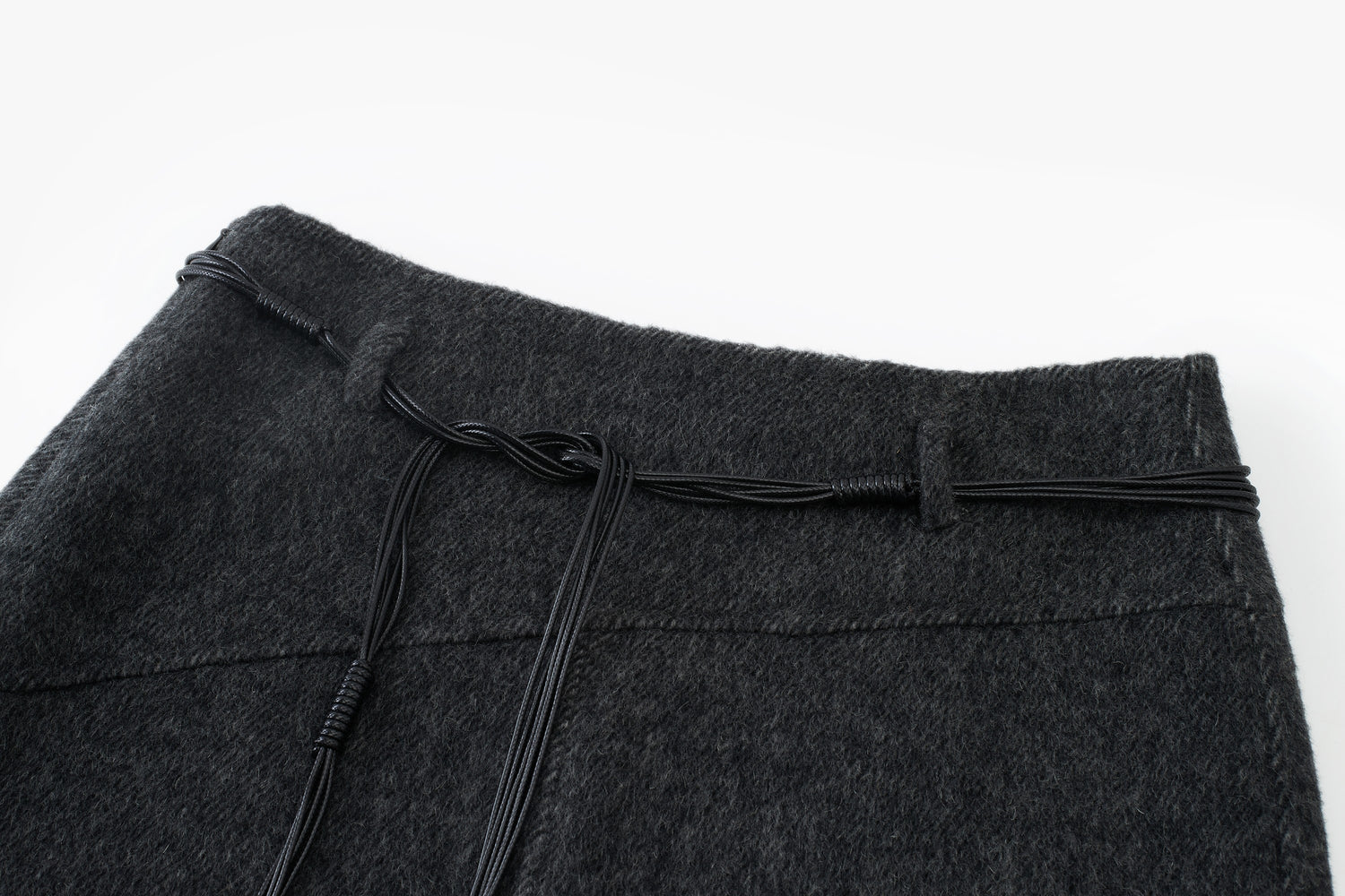 Trace Wool-Alpaca A-Line Skirt