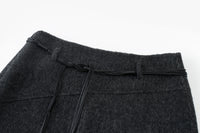 Trace Wool-Alpaca A-Line Skirt