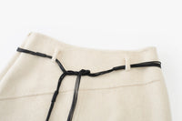 Trace Wool-Alpaca A-Line Skirt