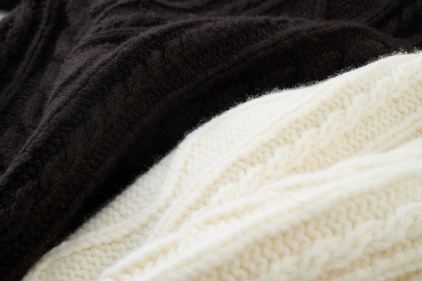 Loam Raccoon-Wool Cable Sweater
