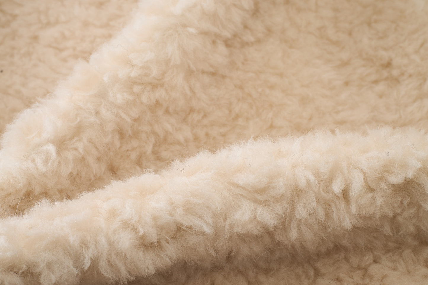 Contrast Leather Shearling