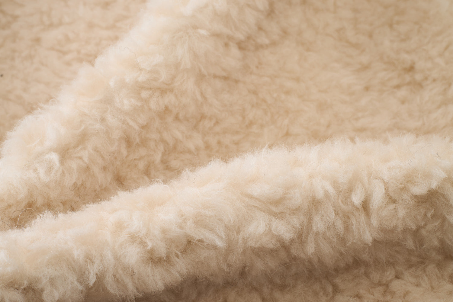 Contrast Leather Shearling