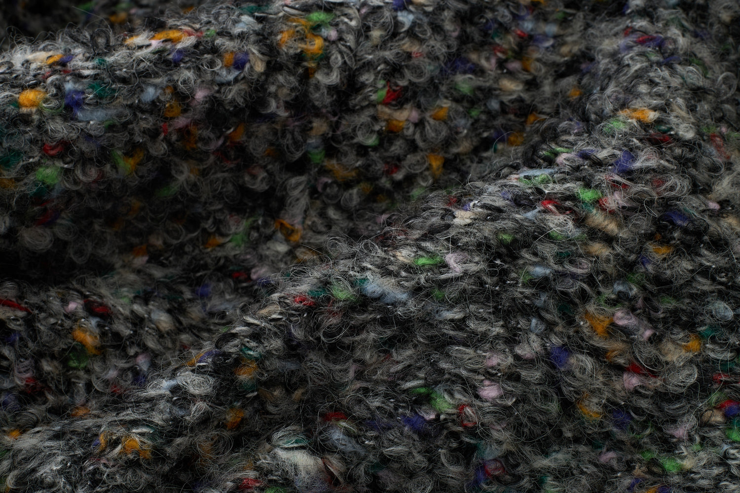 Mosaic Tweed Down Jacket