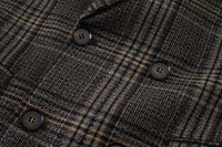 Glen Check Wool-Blend Double-Breasted Blazer