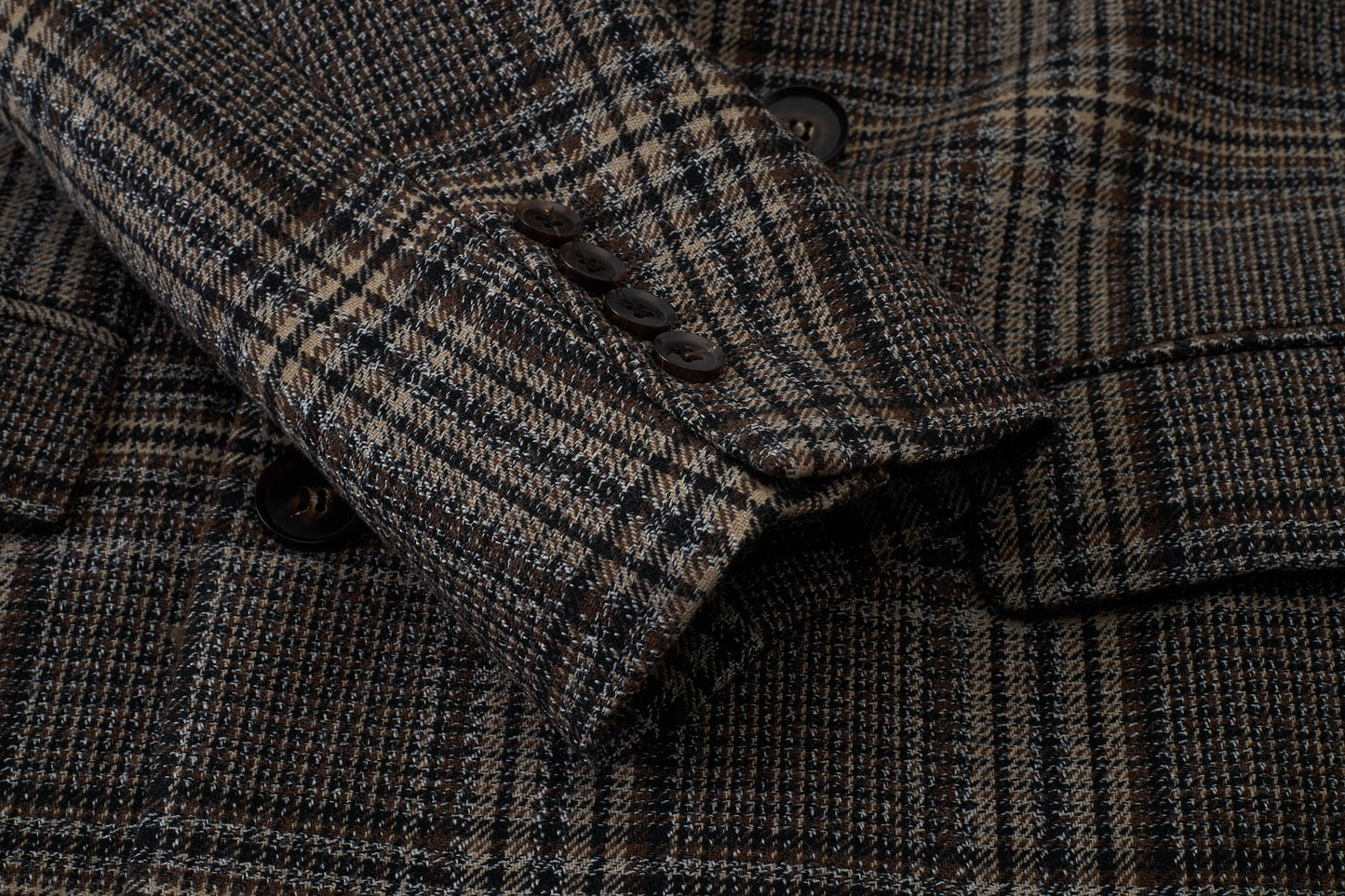 Glen Check Wool-Blend Double-Breasted Blazer