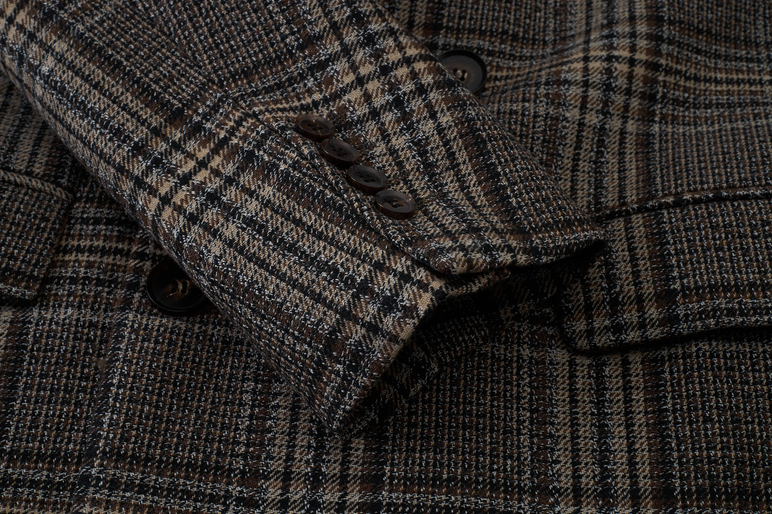 Glen Check Wool-Blend Double-Breasted Blazer