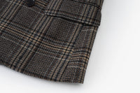 Glen Check Wool-Blend Double-Breasted Blazer